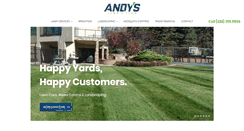 Desktop Screenshot of andyslawnservice.com